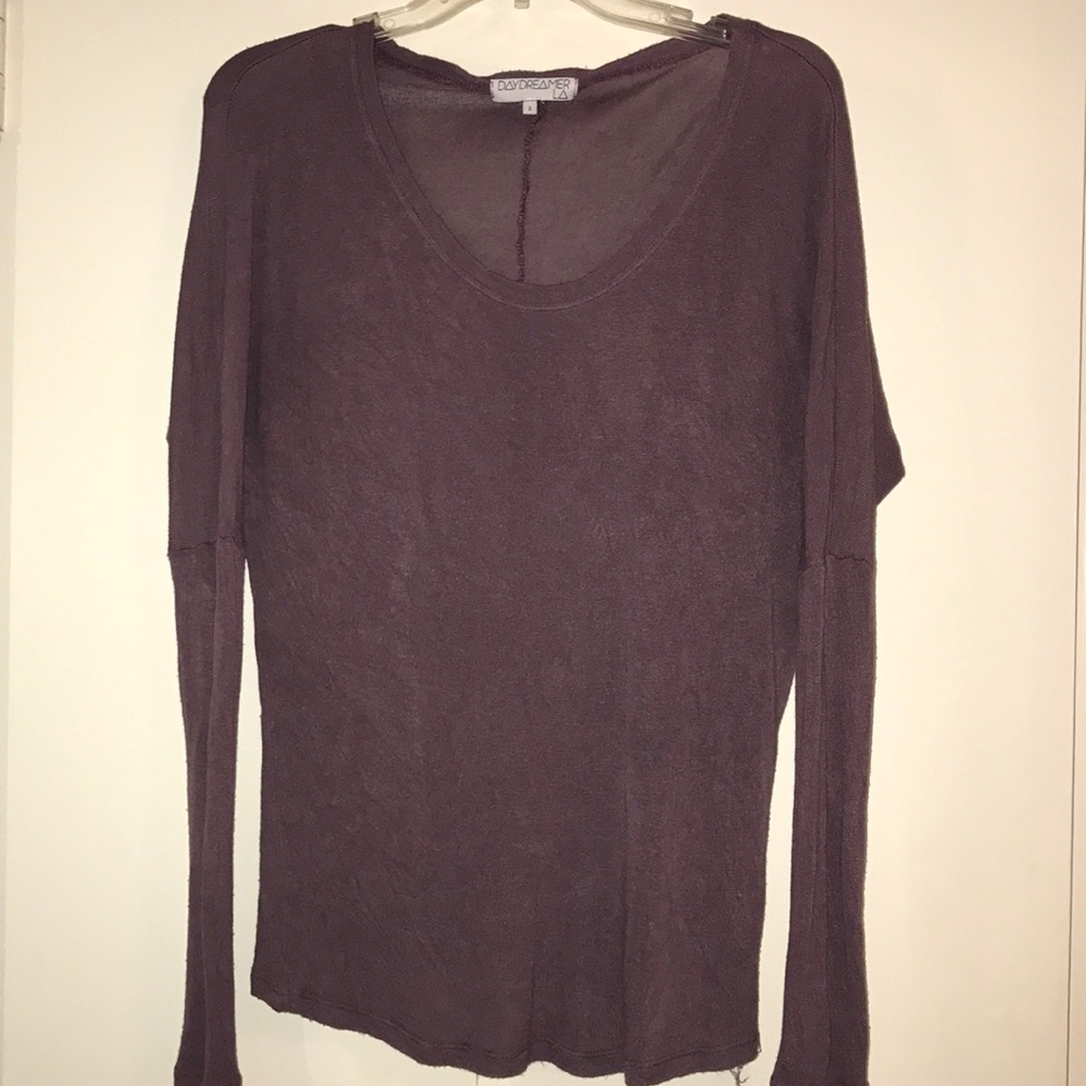Light purple sheer oversized sweater